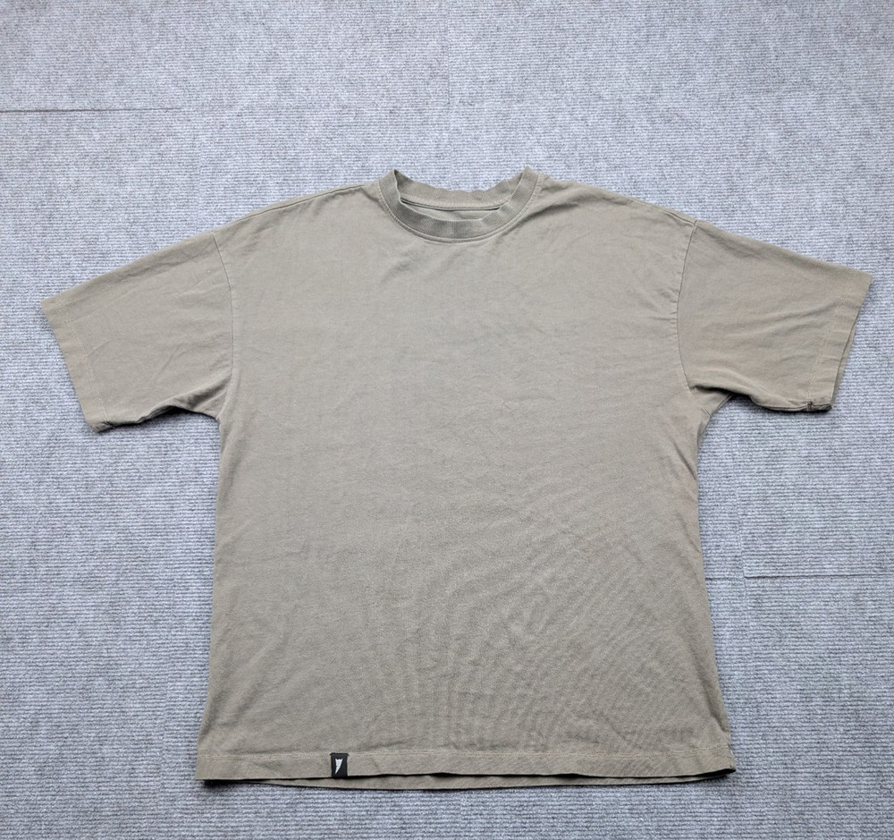Cove Die On Empty Shirt Mens Medium Boxy Fit Gray Cotton Ethical Athleisure Tee